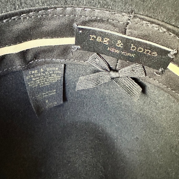 Rag & Bone Floppy Brim Fedora in Black, Size Medium - Picture 8 of 11